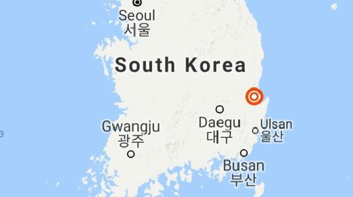 Magnitude 4.8 earthquake strikes South Korea